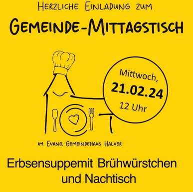 Gemeinde-Mittagstisch am 21. Februar