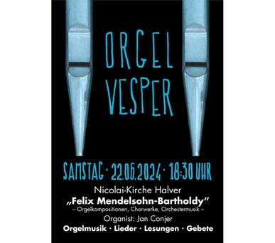 Orgelvesper am 22. Juni 2024
