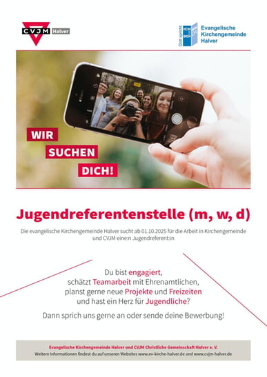 Jugendreferentenstelle (m, w, d) ab 1.10.2025