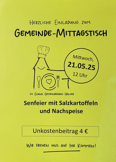 Gemeinde Mittagstisch am 21.5.2025