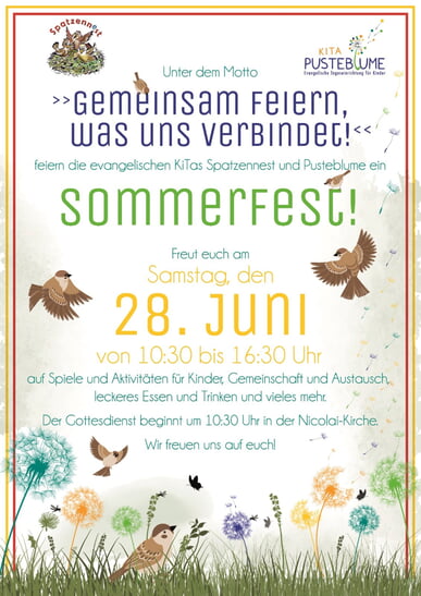 Gemeinsames Sommerfest unserer KiTas