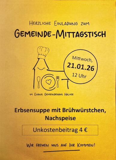 Gemeinde Mittagstisch am 21.01.