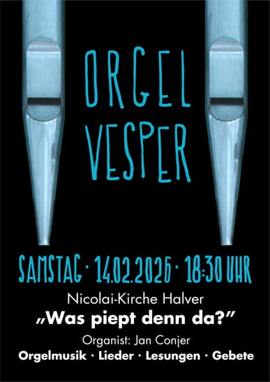 Orgelvesper am 14. Februar