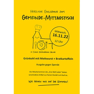 Grünkohlessen beim Gemeinde-Mittagstisch