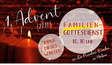 Familiengottesdienst am 27. November